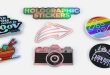 Custom vinyl stickers and holographic stickers: shape and style overview