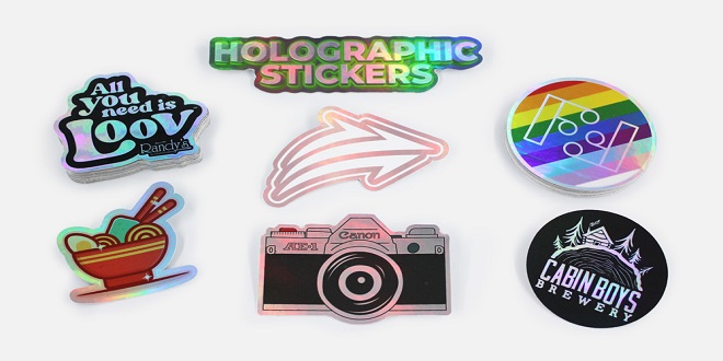 Custom vinyl stickers and holographic stickers: shape and style overview
