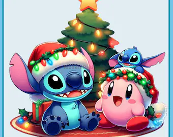 Unlock Holiday Creativity With DigitalClipHaven’s Exclusive 150+ Stitch Christmas PNG Bundle